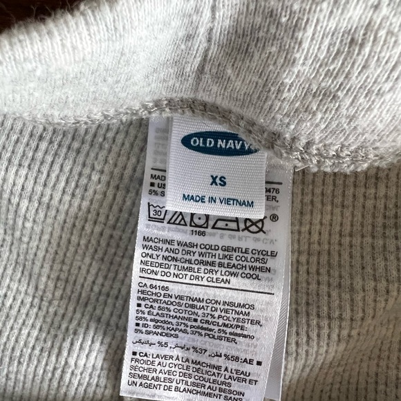 ☆ 3/$10 SALE - Old Navy Light Gray Thermal Lounge Sleepwear Pants Size XS - Picture 4 of 4